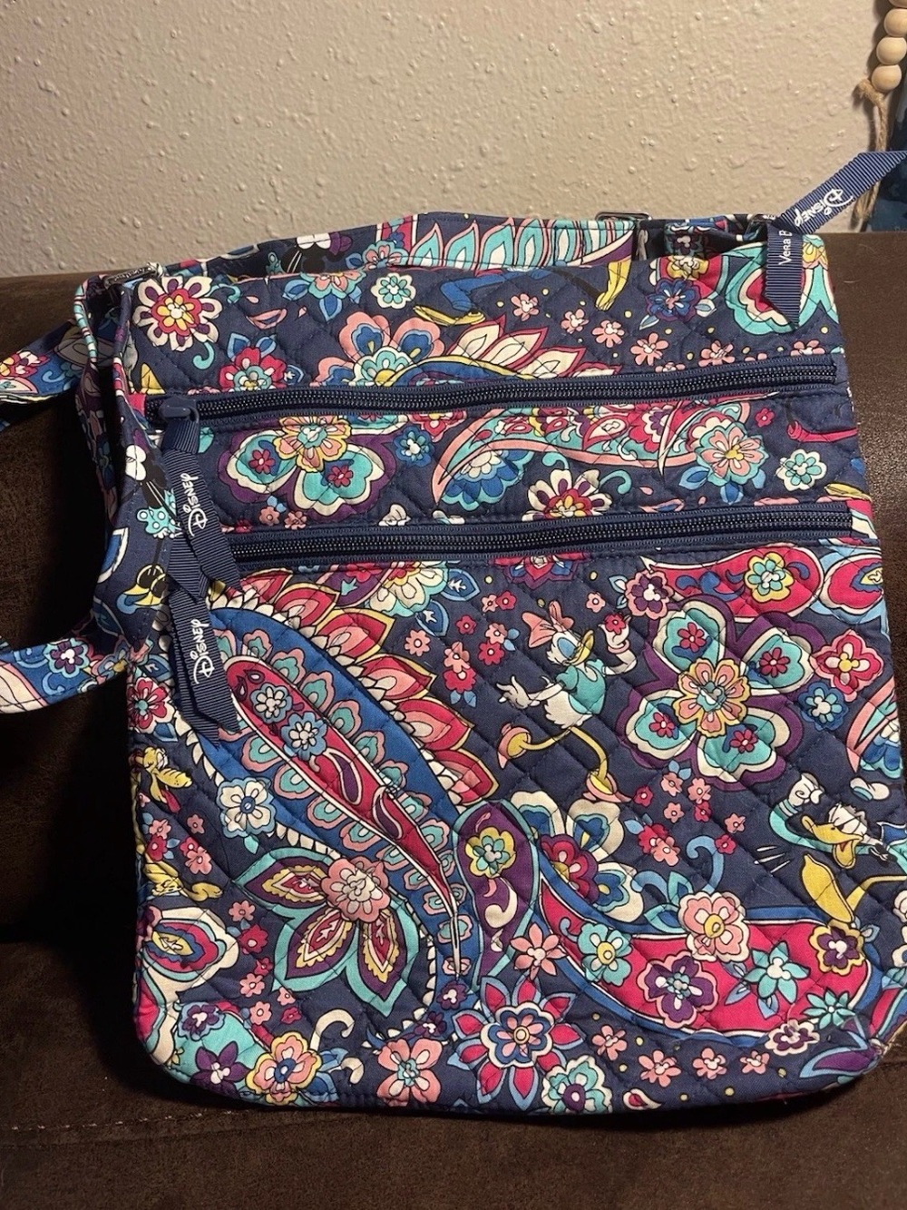 Vera Bradley Disney sensational six triple zip hipster bag
